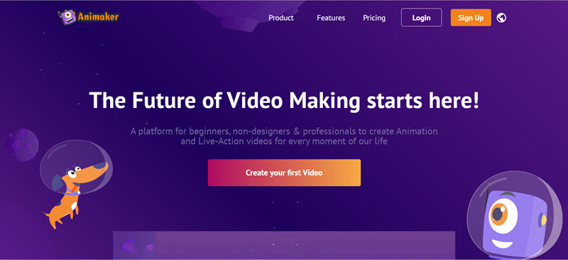 Animaker: Website làm phim hoạt hình với thư viện template phong phú