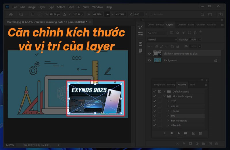 Hướng Dẫn Chèn Ảnh vào Layer trong Photoshop Cực Kỳ Đơn Giản