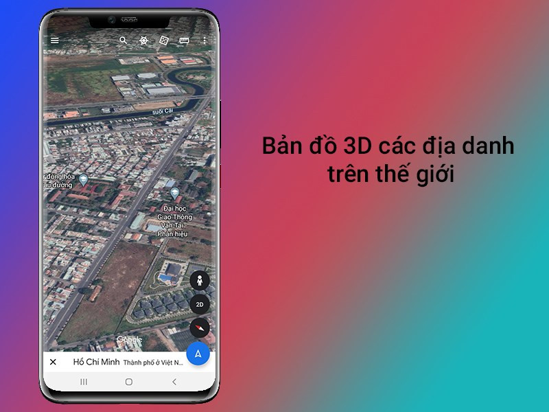 Bản đồ 3D các địa danh trên thế giới