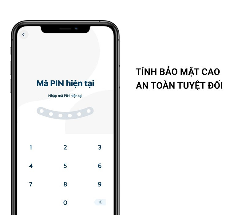 Bảo mật tối ưu với mã PIN và vân tay