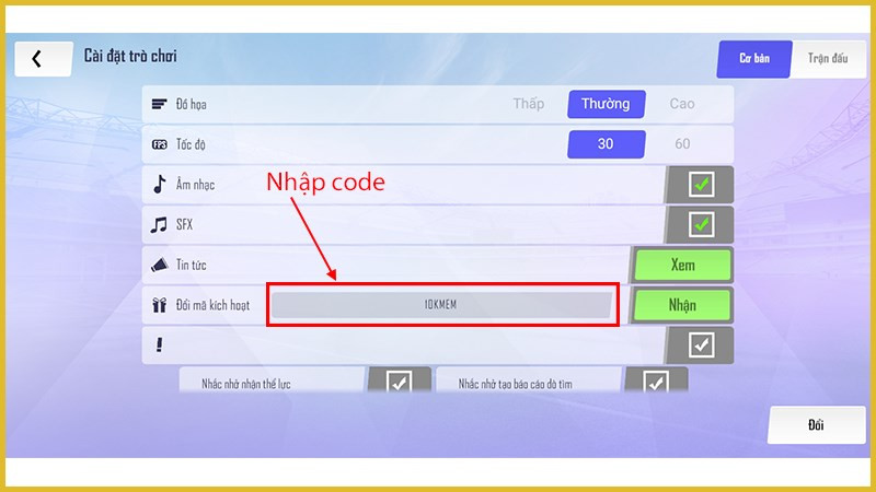 Bước 2: Nhập code