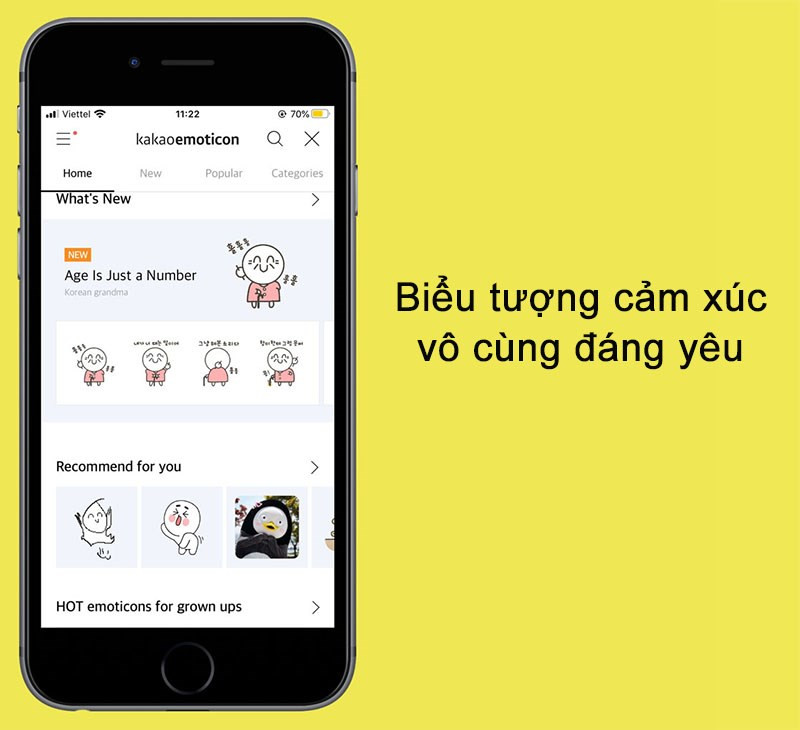  Các biểu tượng cảm xúc trên ứng dụng KaKaoTalk