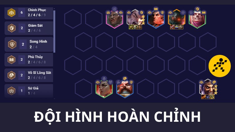 Cách chơi đội hình Chinh Phục DTCL Mùa 13 cuối game 