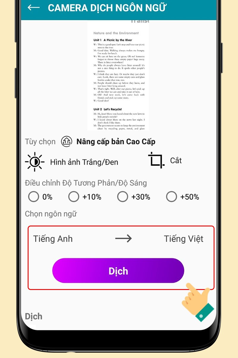 Hướng Dẫn Dịch Ngôn Ngữ Thần Tốc Với Ứng Dụng Camera Dịch