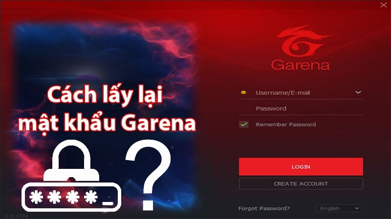 Cách lấy lại mật khẩu Garena