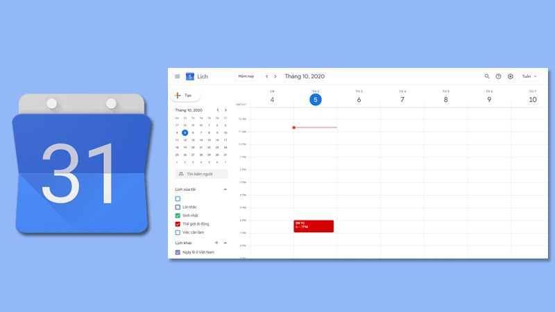 Cách sử dụng google calendar tạo và chia sẻ lịch