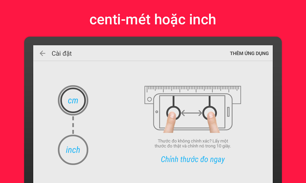 Cách sử dụng Ruler App