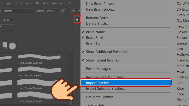 Hướng Dẫn Thêm Brush Vào Photoshop Chi Tiết Cho Người Mới Bắt Đầu