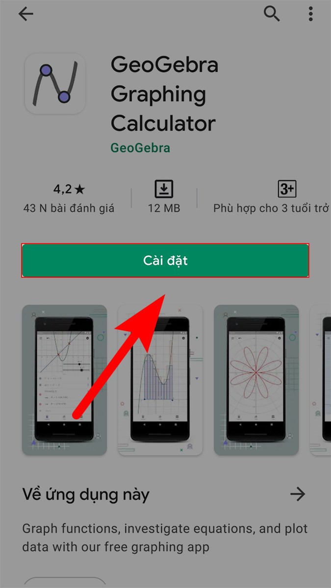 Cài đặt GeoGebra trên Android