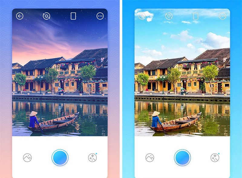 Camera hỗ trợ nhiều bộ lọc cho bạn bức ảnh tuyệt đẹp