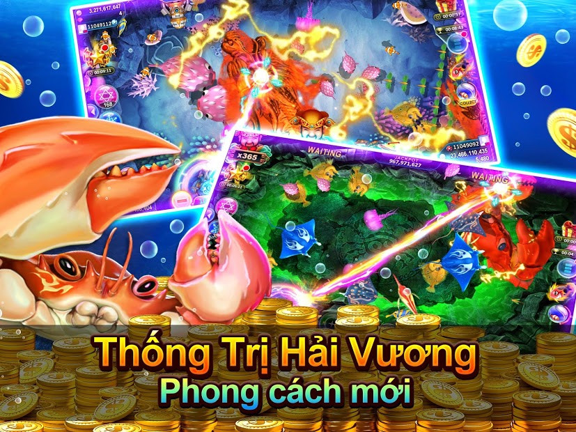 Cảnh bắn cá trong Thợ Săn Cá - Slots Game