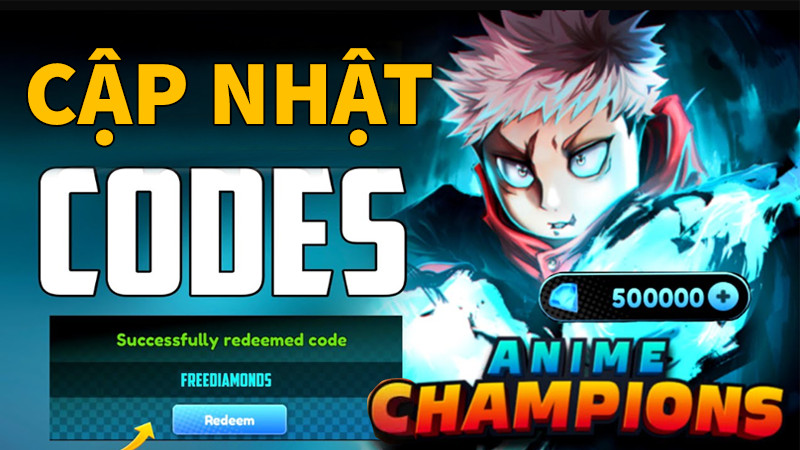 Cập nhật code Anime Champions mới nhất 2023