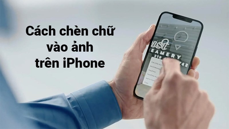 Chèn chữ vào ảnh trên iPhone