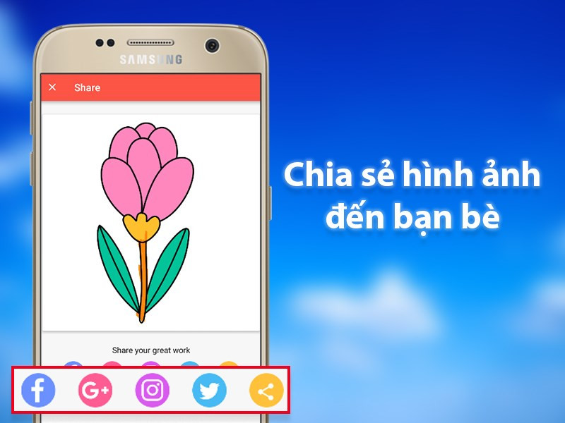 Chia sẻ lên mạng xã hội