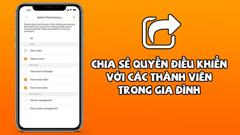 Chia sẻ quyền truy cập