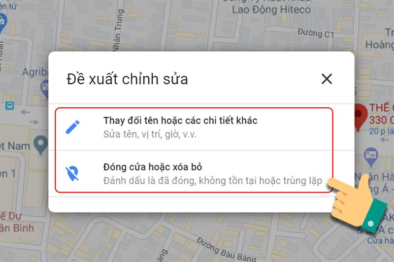 Chỉnh sửa thông tin địa điểm