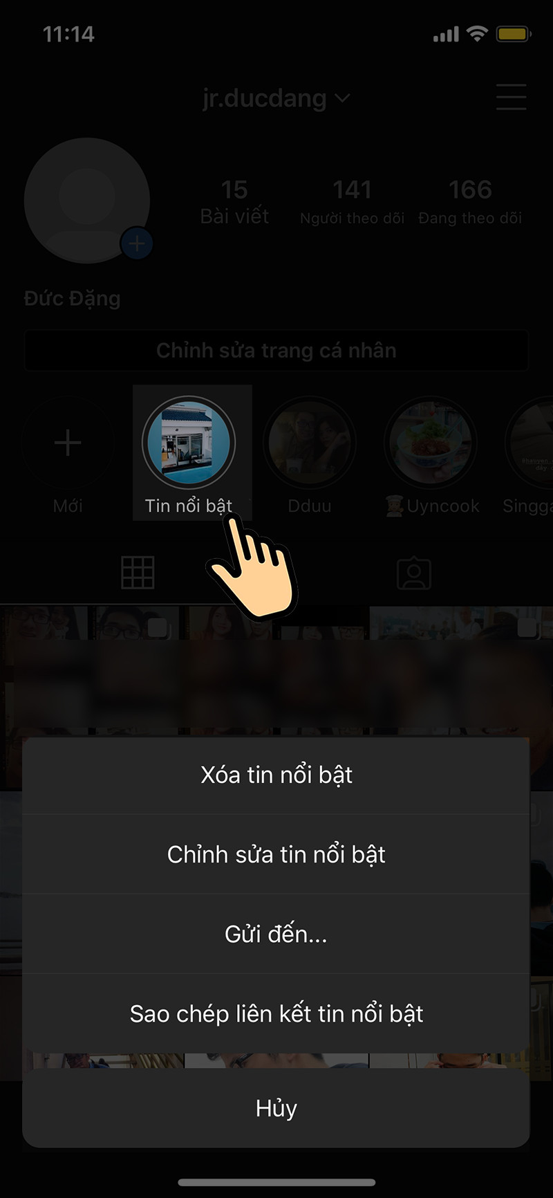 Chỉnh sửa tin nổi bật