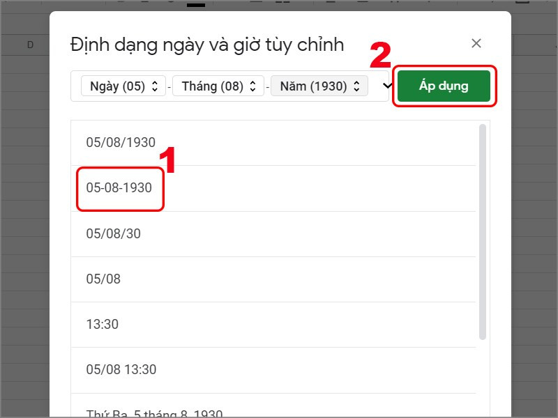 Chọn định dạng kh&aacute;c