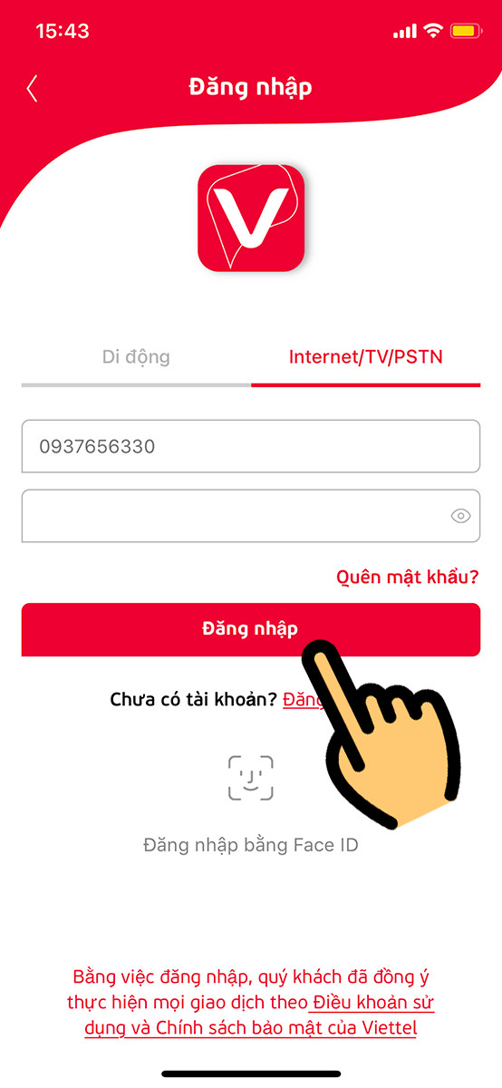 Chọn Internet/TV/PSTN