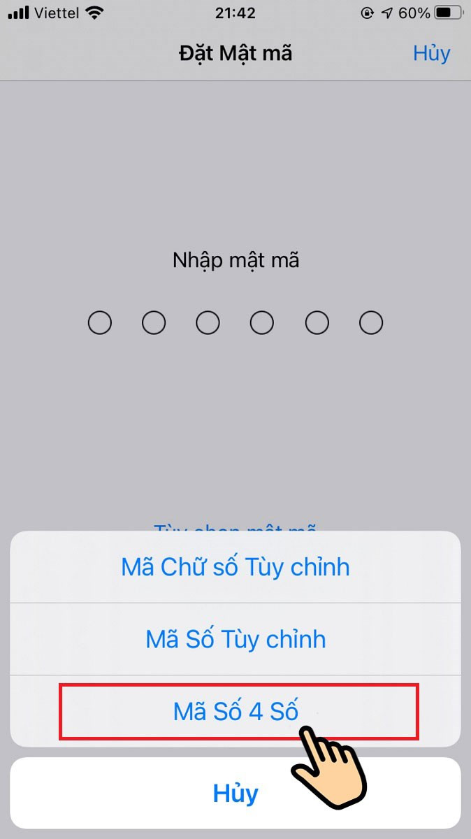 Chọn Mã số 4 số