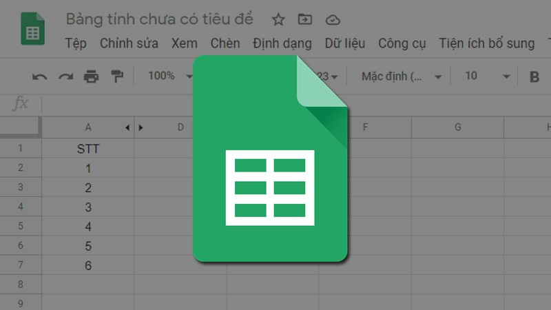 Cố định hàng và cột trong Google Sheets