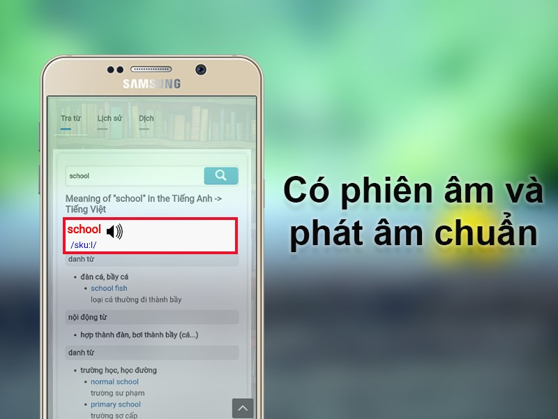 Có phiên âm và phát âm chuẩn