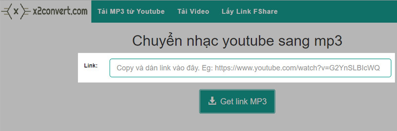 Copy link video đó và dán vào mục Link