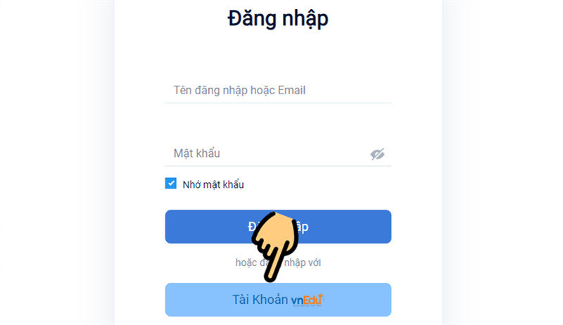 Đăng nhập vnEdu LMS trên máy tính