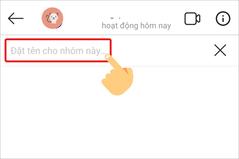 Đặt tên cho nhóm chat