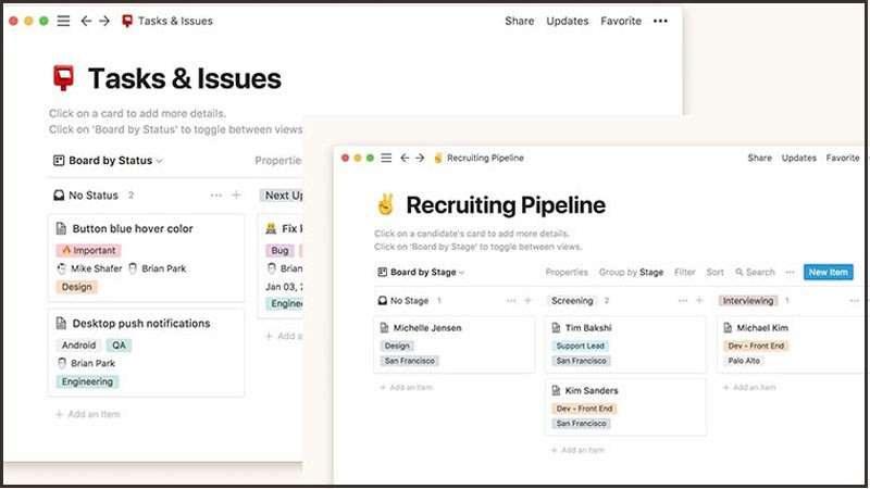 Dễ dàng tùy biến và quản lý với Notion