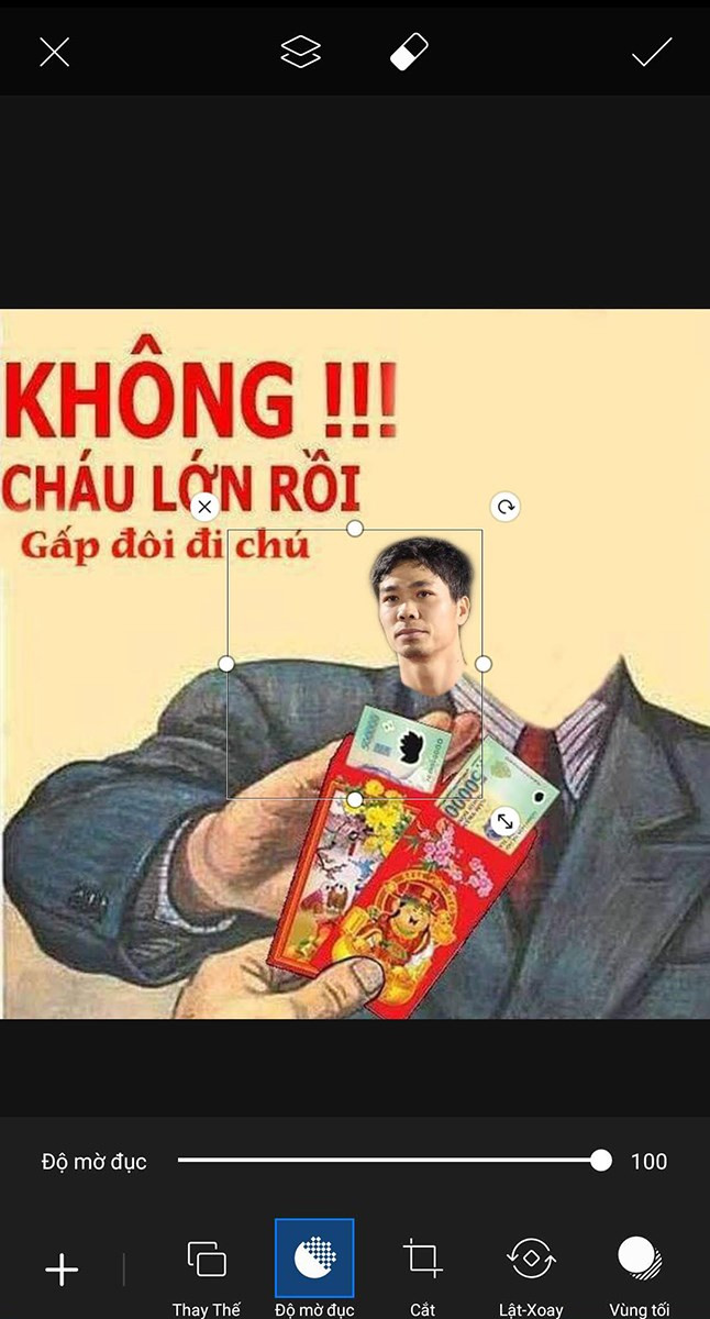 Điều chỉnh khuôn mặt cho khớp với hình ảnh