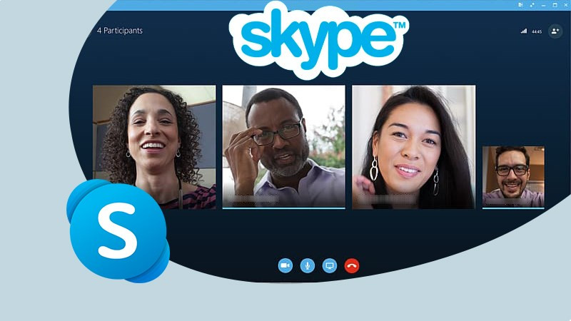 D&ugrave;ng Skype để họp h&agrave;nh, học tập online