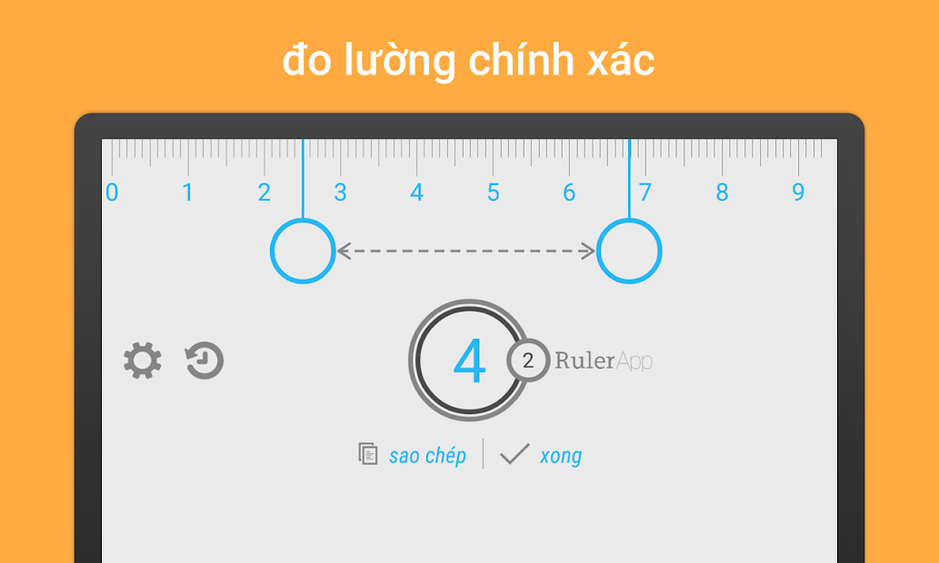 Đo kích thước vật dụng bằng Ruler App