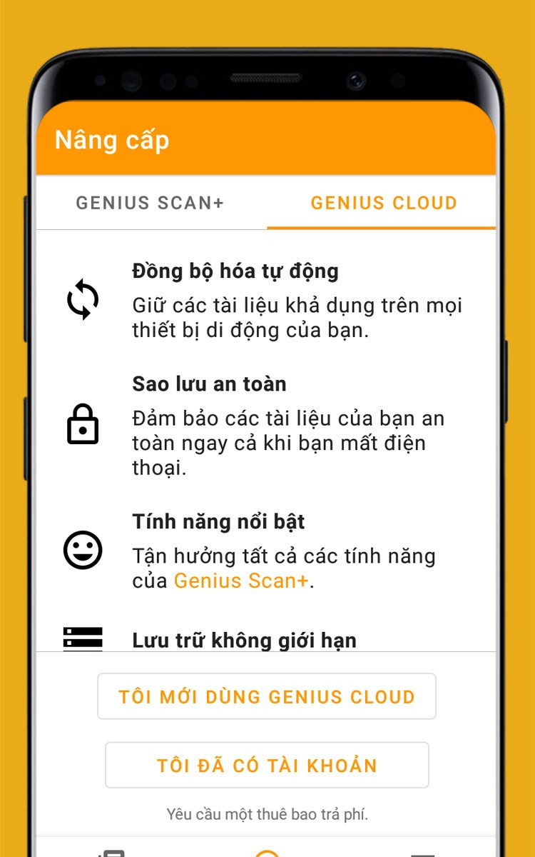  Đồng bộ h&oacute;a với Genius Cloud