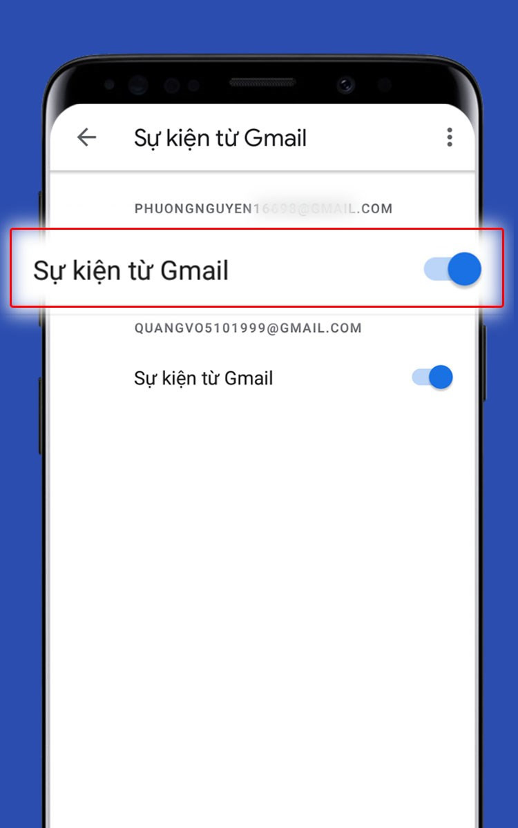 Đồng bộ với Gmail