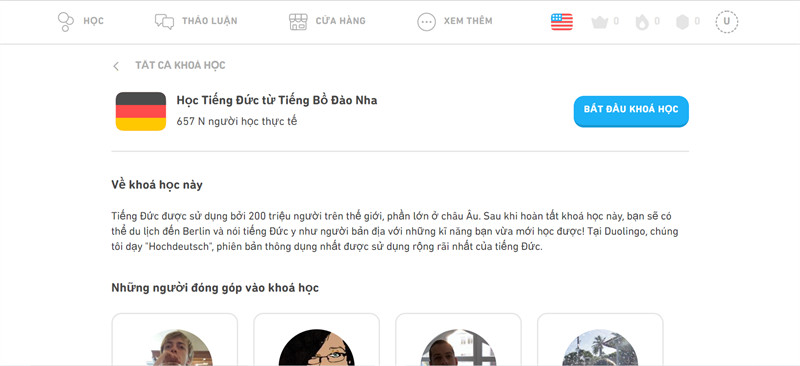 Duolingo - Học tiếng Đức online miễn phí