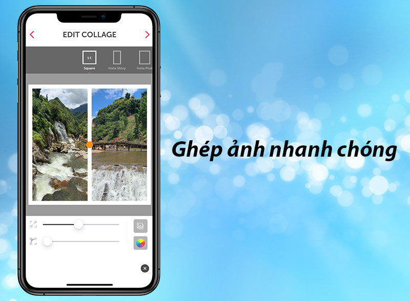 Ghép ảnh nhanh chóng