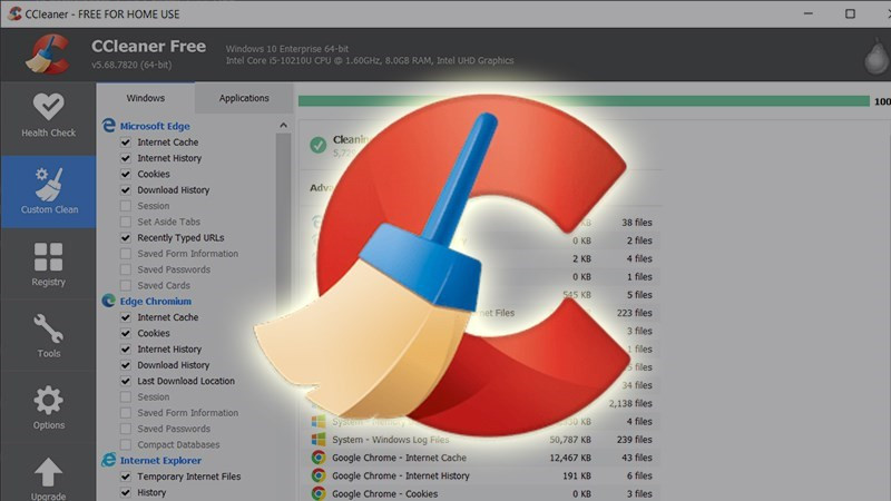 Giải phóng dung lượng ổ cứng với phần mềm CCleaner