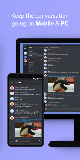 Giao diện chat trên Discord