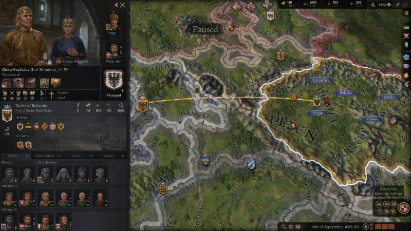 Giao diện chiến đấu trong Crusader Kings 3