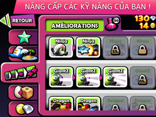 Giao diện chơi game Zombie Tsunami