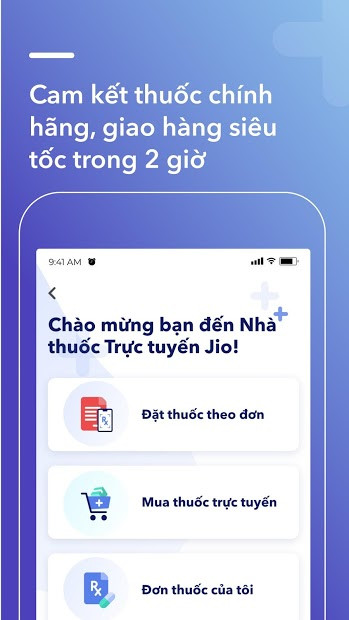 Giao diện Jio Health