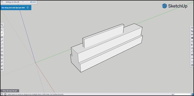 Giao diện làm việc của SketchUp