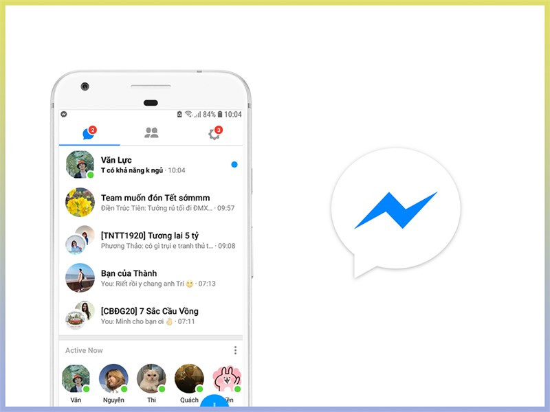 Giao diện Messenger Lite