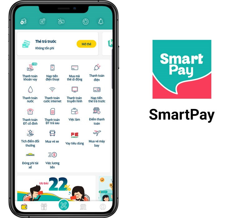 Giao diện ứng dụng SmartPay