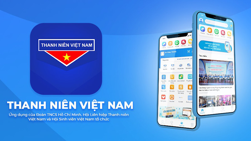 Giao diện ứng dụng Thanh niên Việt Nam