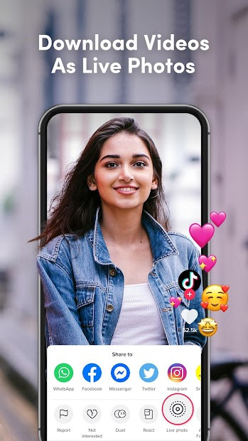 Giao diện ứng dụng TikTok Wall Picture