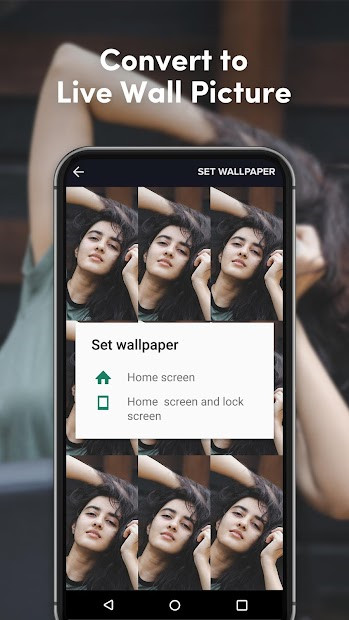 Giao diện ứng dụng TikTok Wall Picture