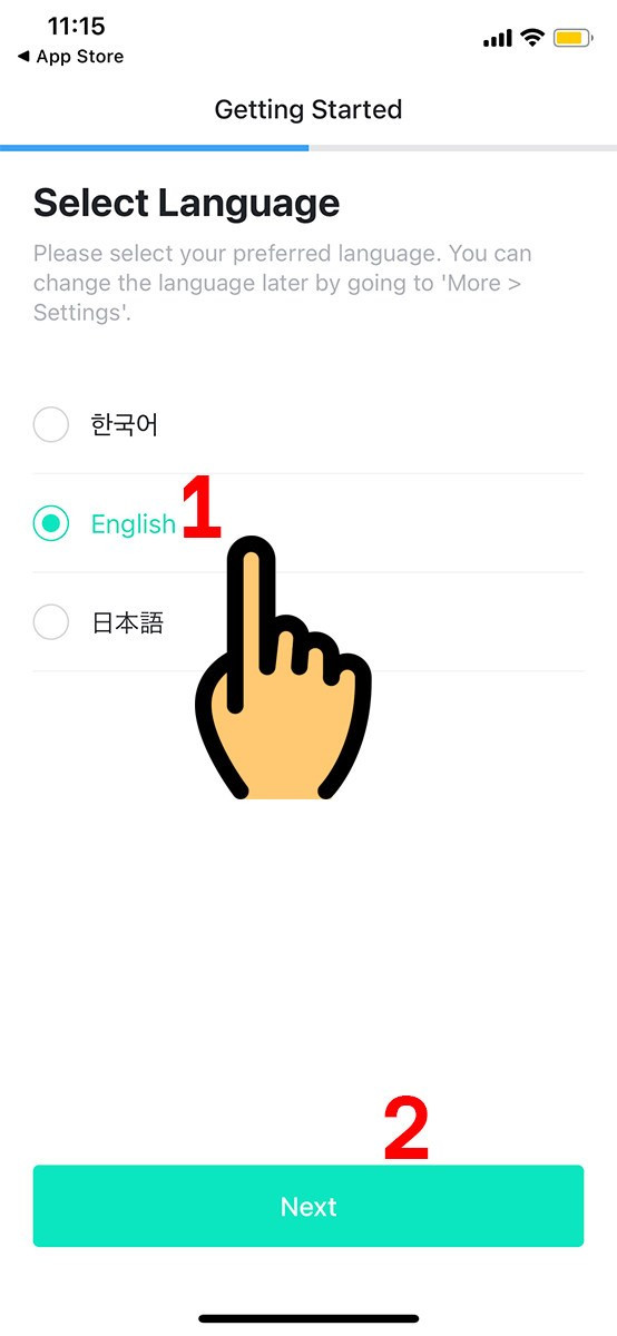 Giao diện Weverse trên điện thoại