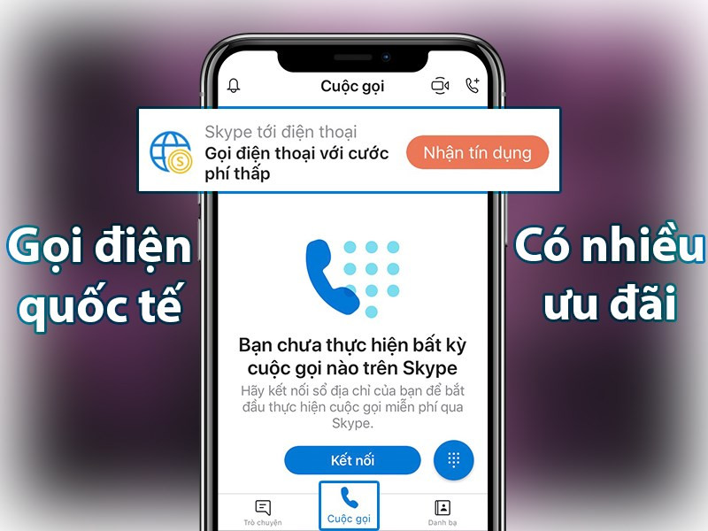 Gọi điện quốc tế với Skype